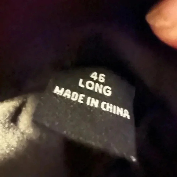 JOSEPH ABBOUD MENS BLACK TRENCH COAT JACKET SUIT OVERCOAT SIZE 46 L WINTER - Picture 3 of 8